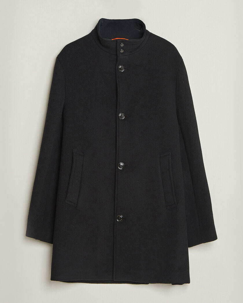 J.Lindeberg Lexon Wool Coat Black – Noir