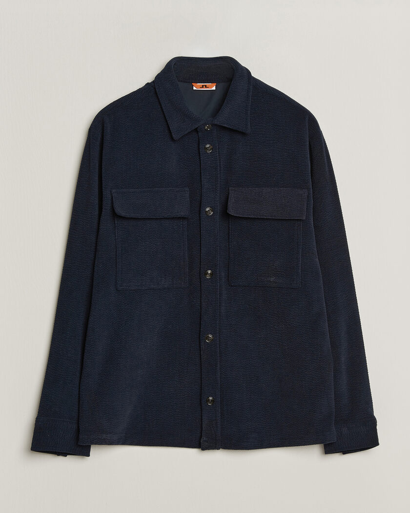 J.Lindeberg Finnigan Drape Cord Overshirt JL Navy – Bleu