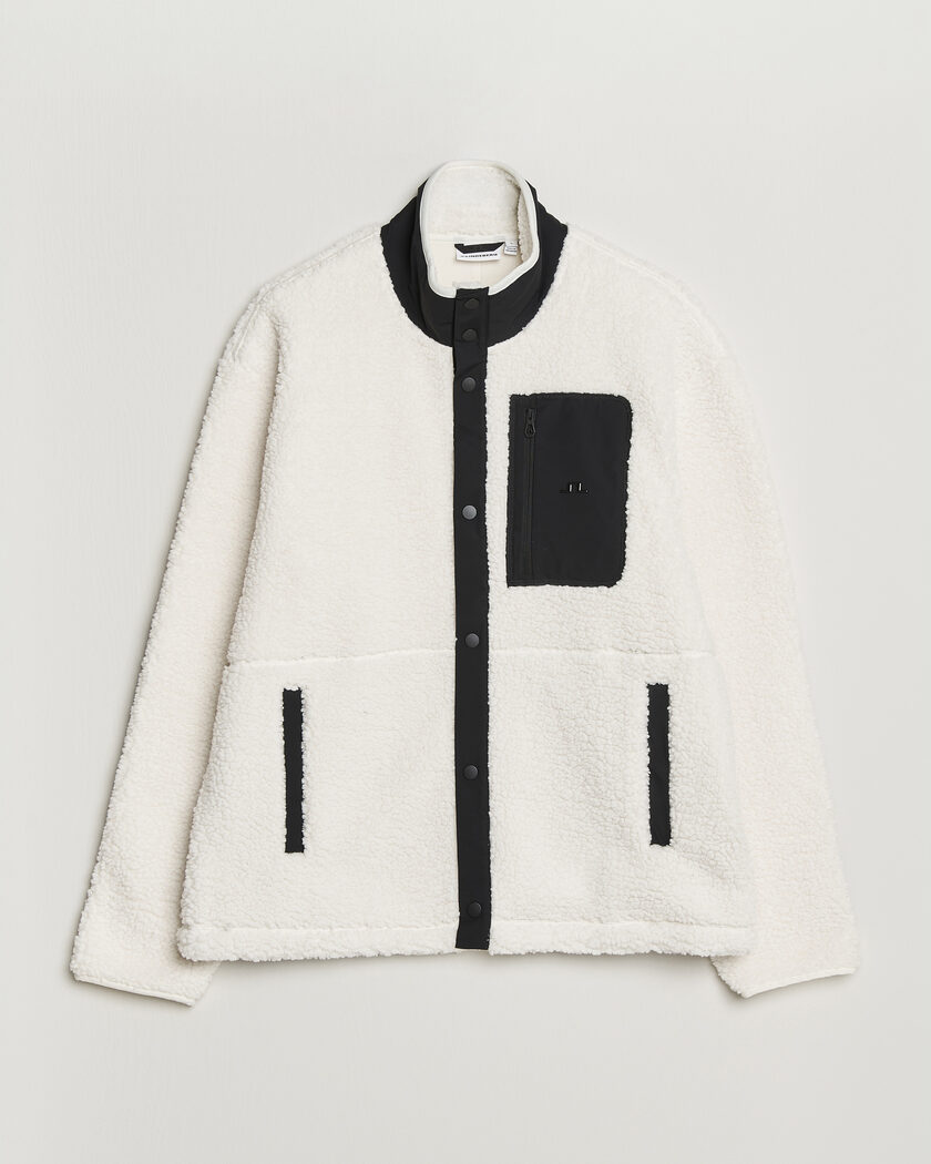 J.Lindeberg Marshall Pile Full Zip Tofu – Blanc