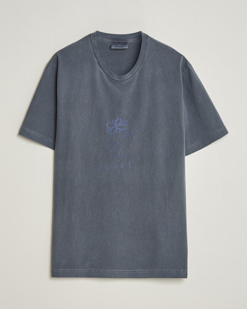 Forét Clover T-Shirt Navy – Bleu
