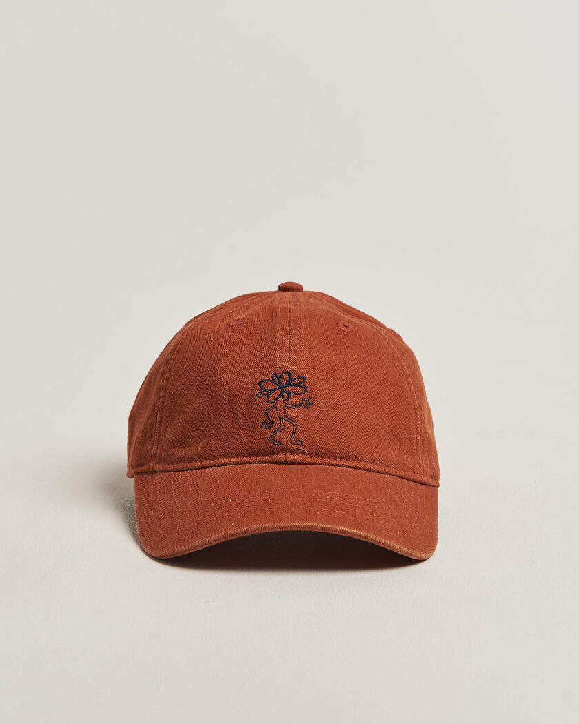 Forét Tree Washed Herringbone Cap Brown – Marron