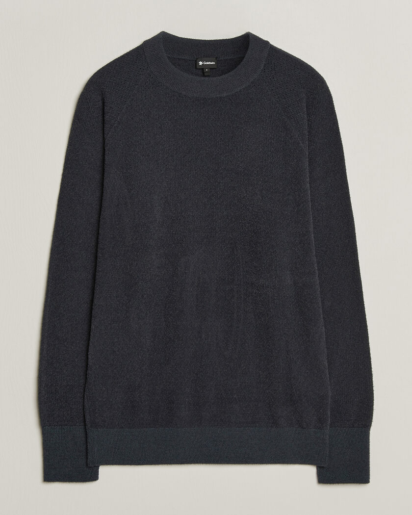Goldwin Mesh Pile Crew Neck Wolf Gray – Gris