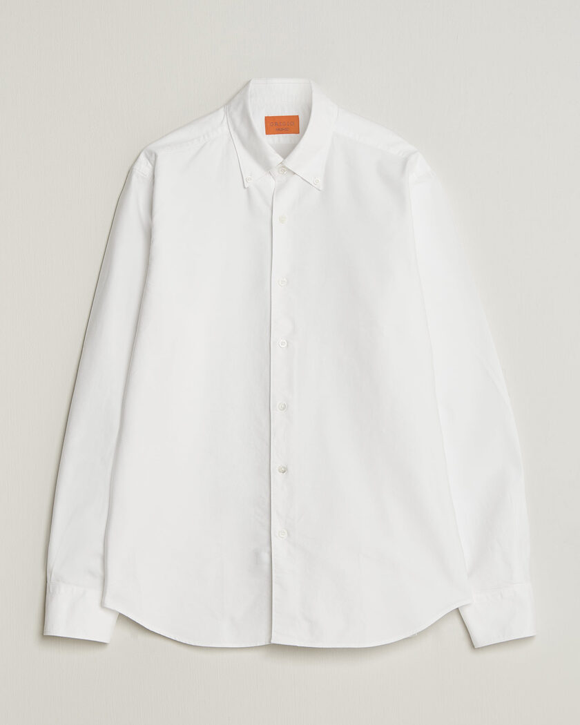 Grigio Oxford Button Down Shirt White – Blanc