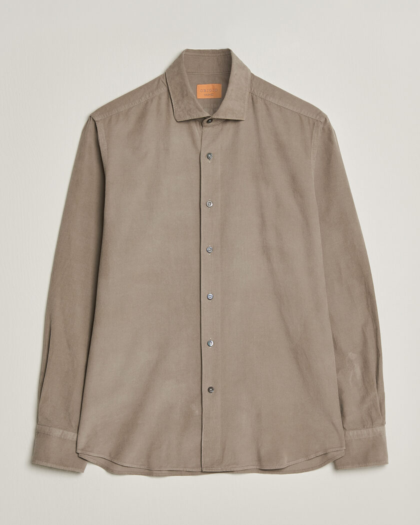  Grigio Corduroy Shirt Beige – Beige