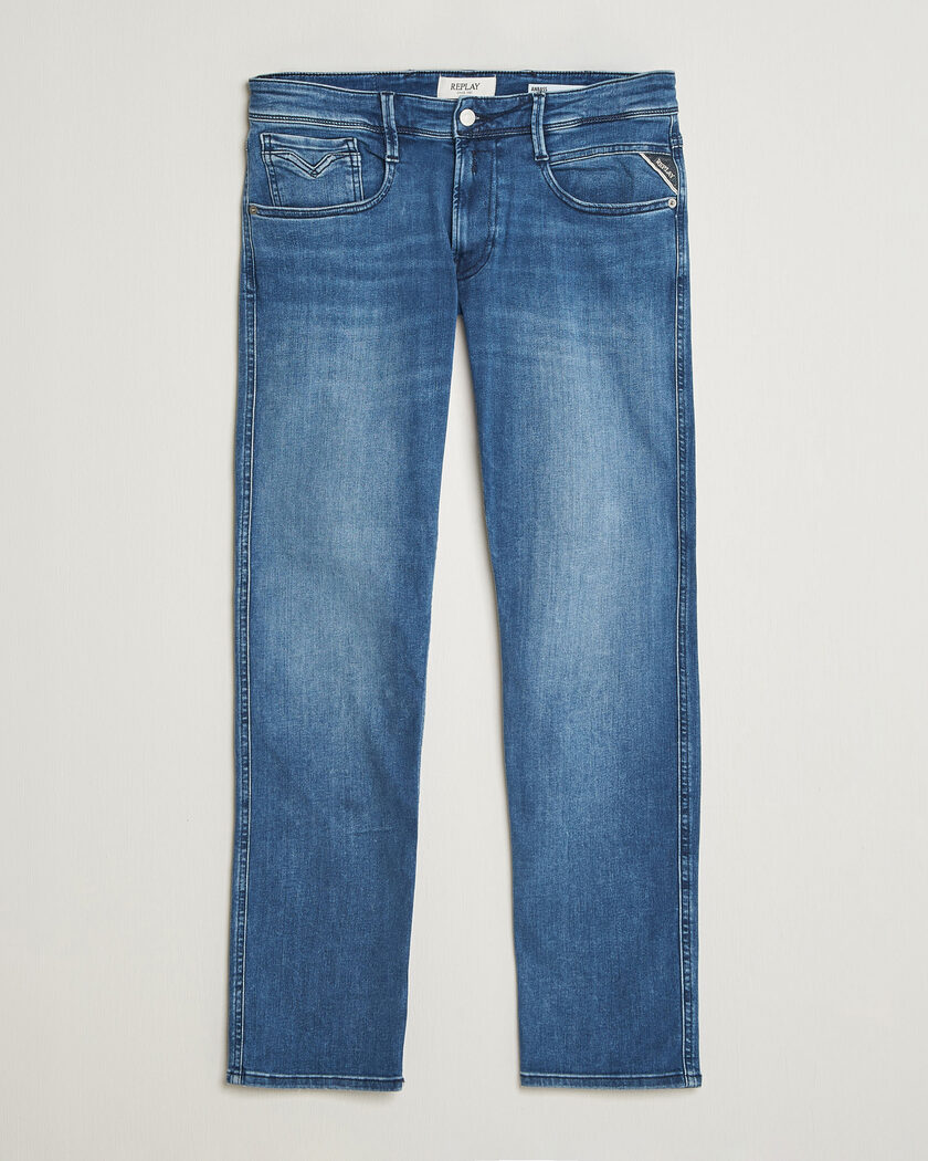 Replay Anbass Powerstretch Jeans Medium Blue – Bleu