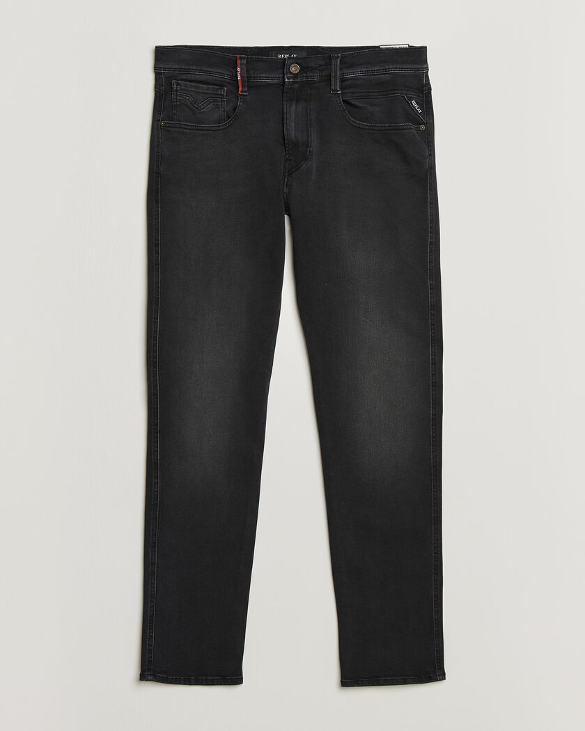 Replay Anbass Hyperflex Jeans Washed Black – Noir
