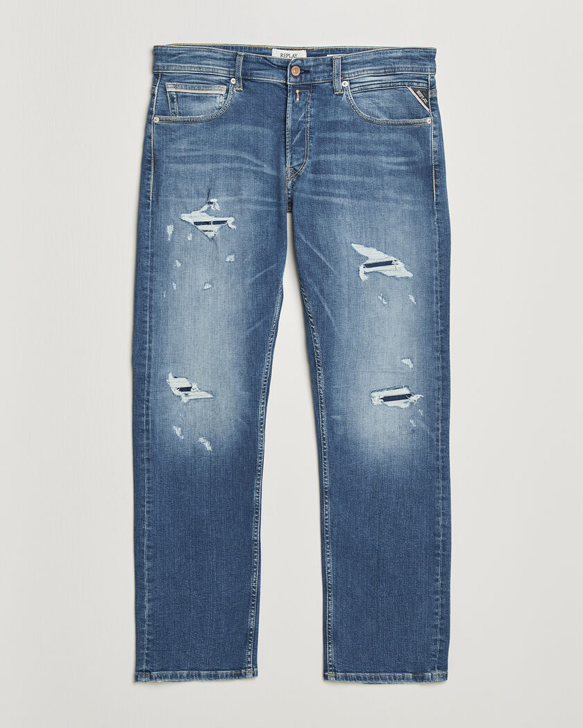 Replay Grover Super Stretch DNA Jeans Medium Blue – Bleu