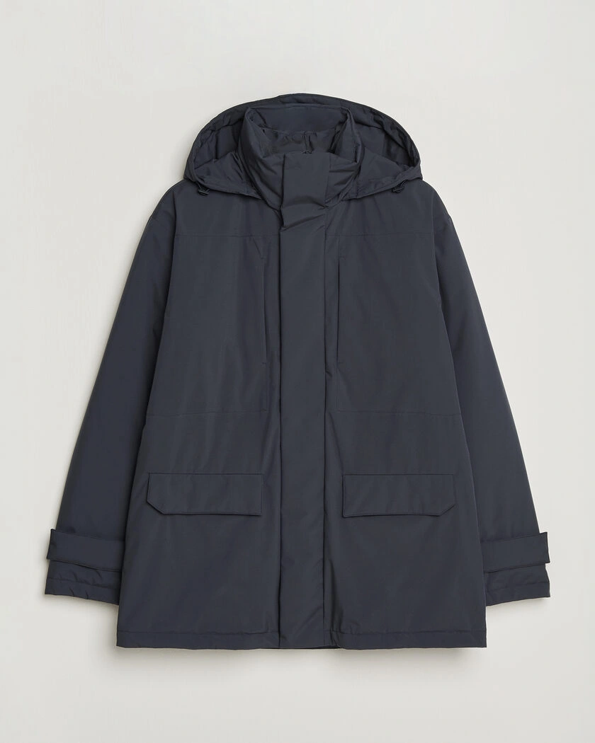 Herno Waterproof Down Coat Navy – Bleu
