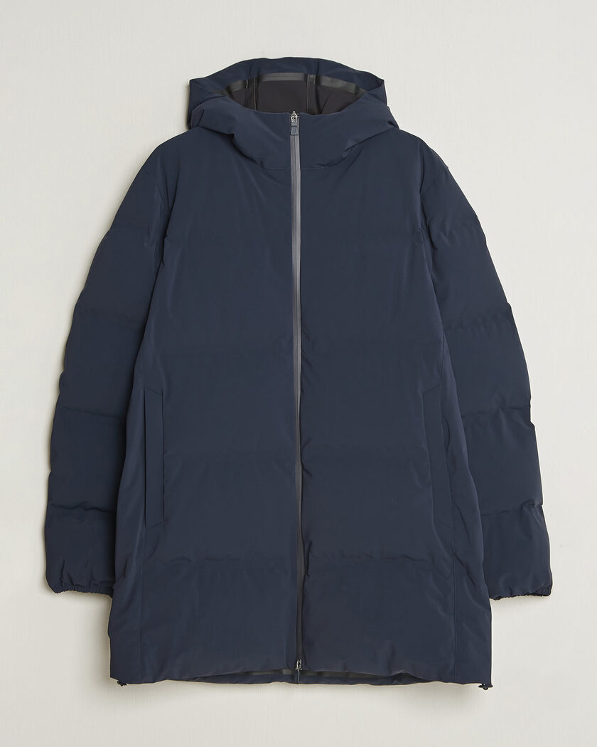 Herno Waterproof Stretch Down Parka Navy – Bleu