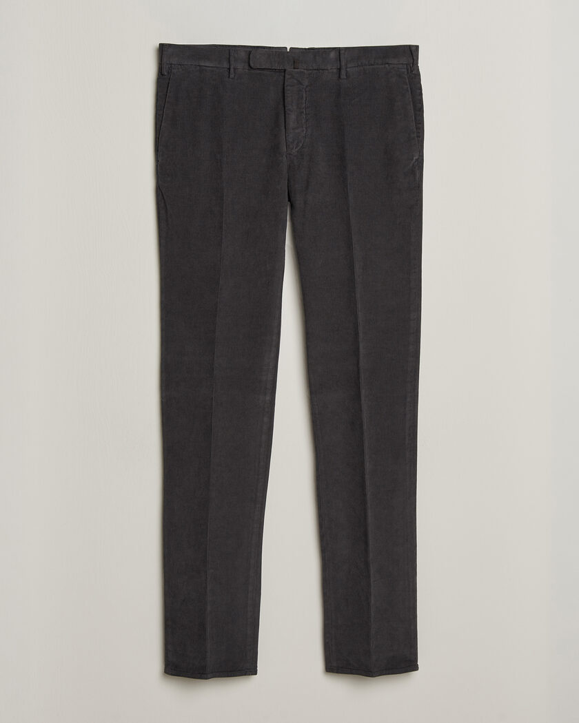 Incotex Slim Fit Baby Corduroy Trousers Dark Grey – Gris