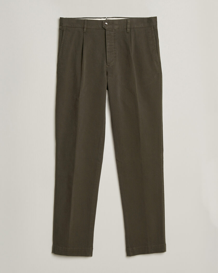 Incotex Regular Fit Cover Chinos Dark Green – Vert