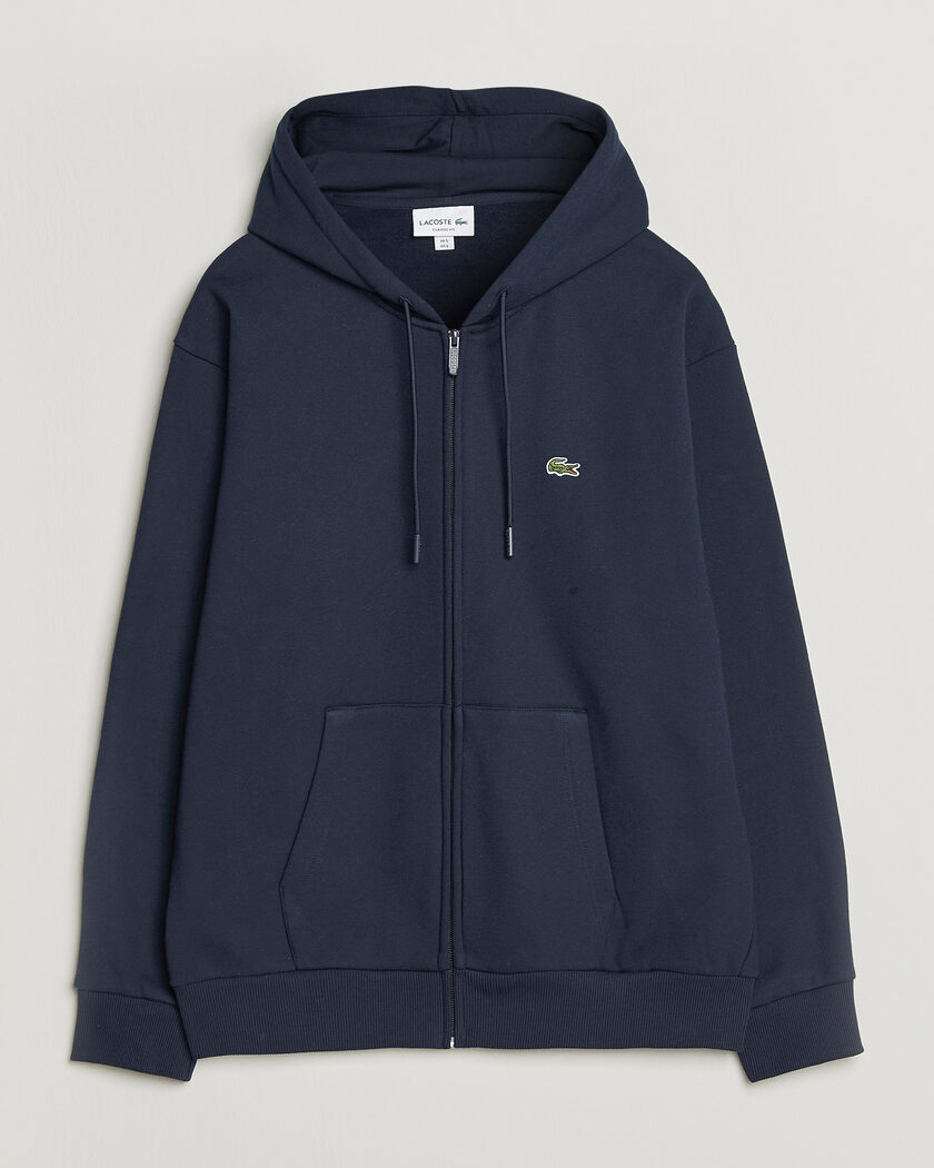 Lacoste Full Zip Hoodie Navy Blue – Bleu