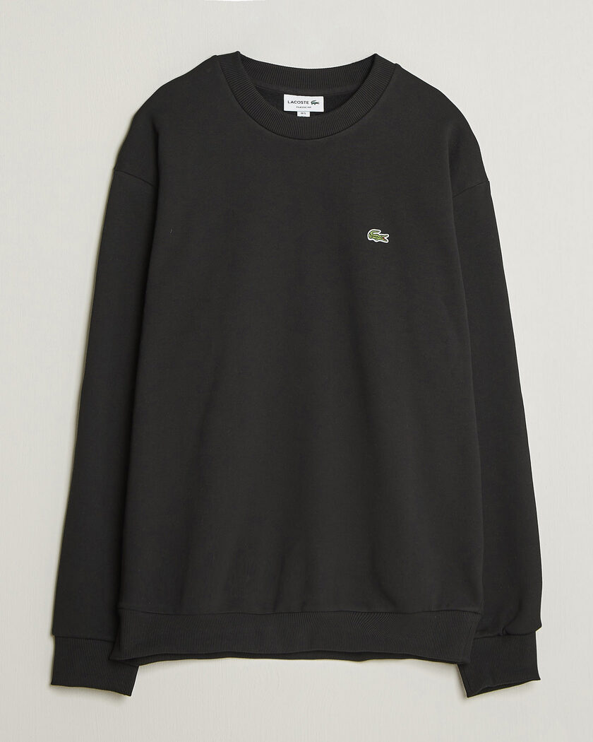 Lacoste Crew Neck Sweatshirt Black – Noir