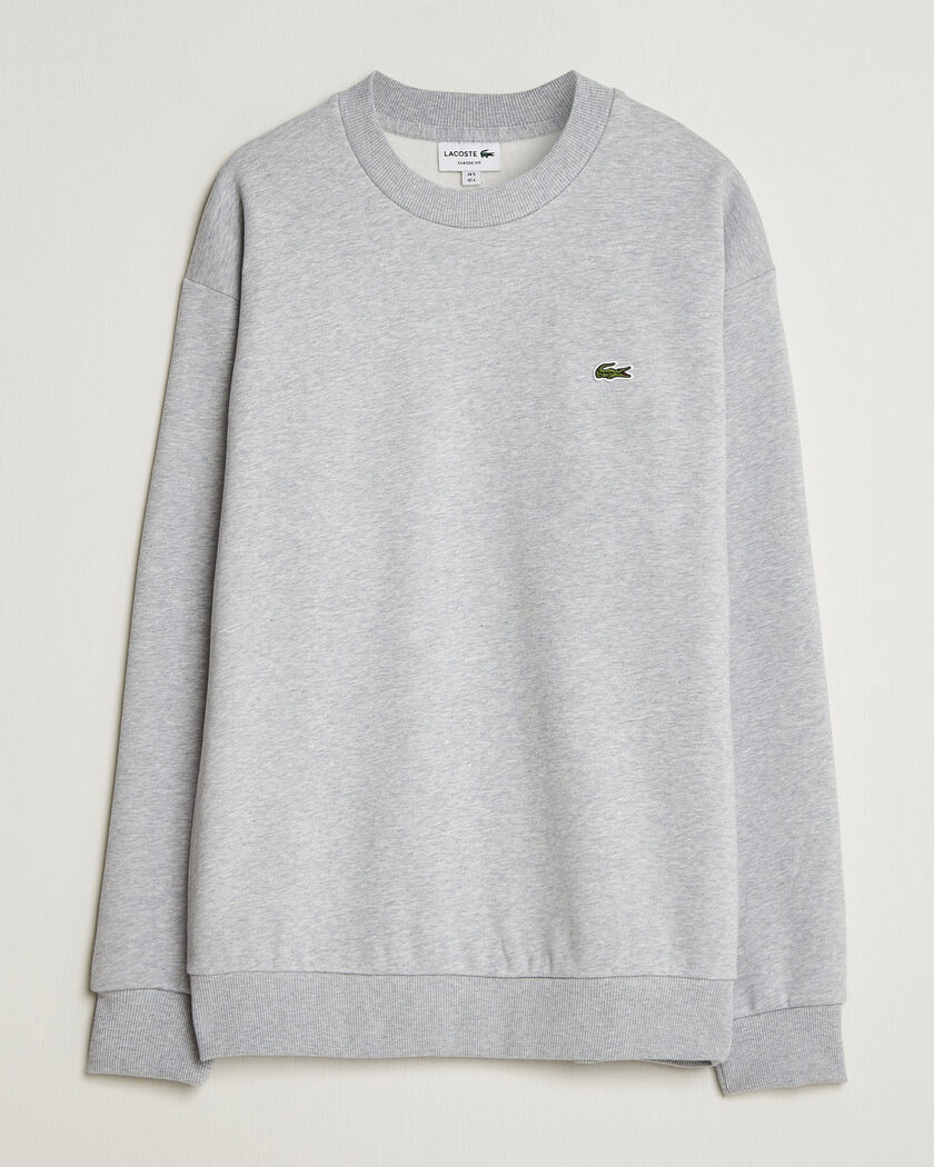 Lacoste Crew Neck Sweatshirt Silver Chine – Gris