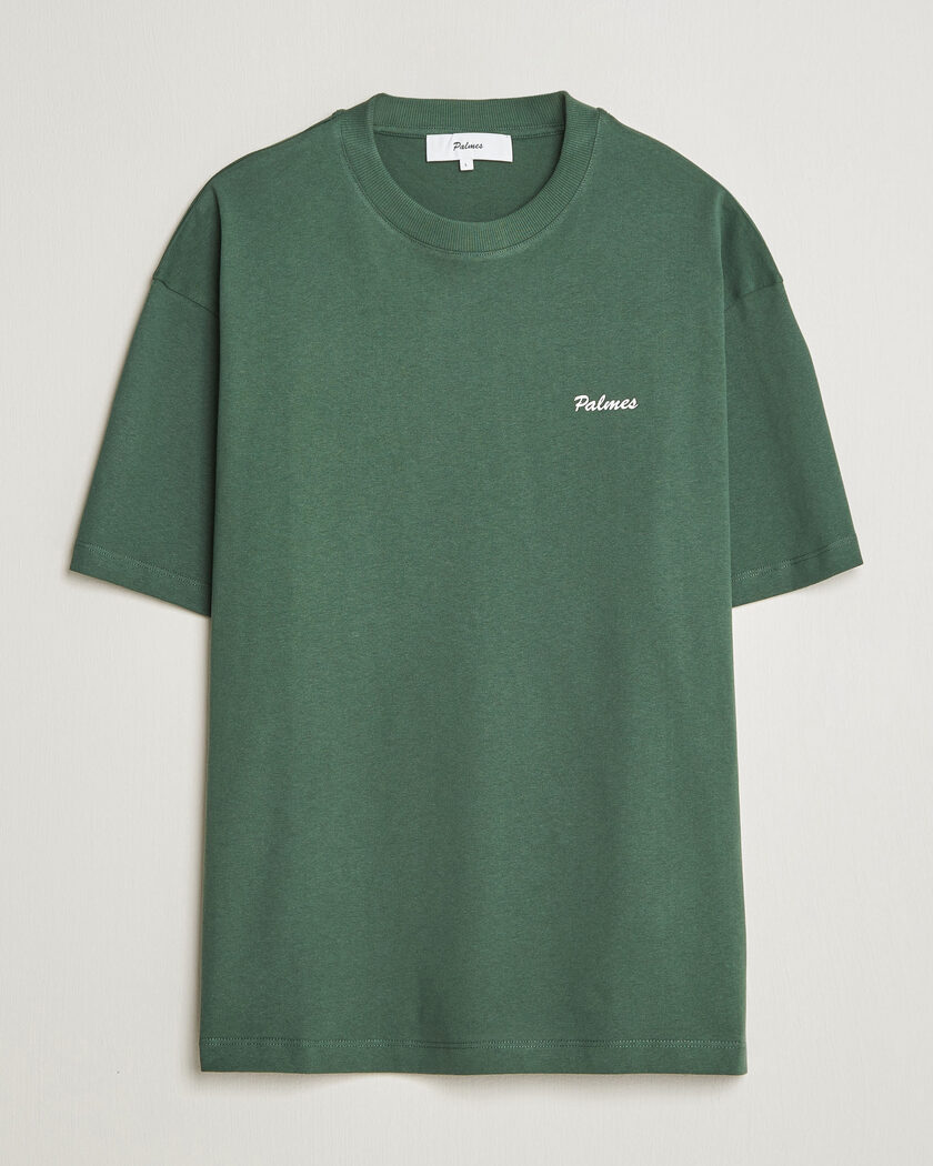Palmes Logo T-Shirt Dark Green – Vert