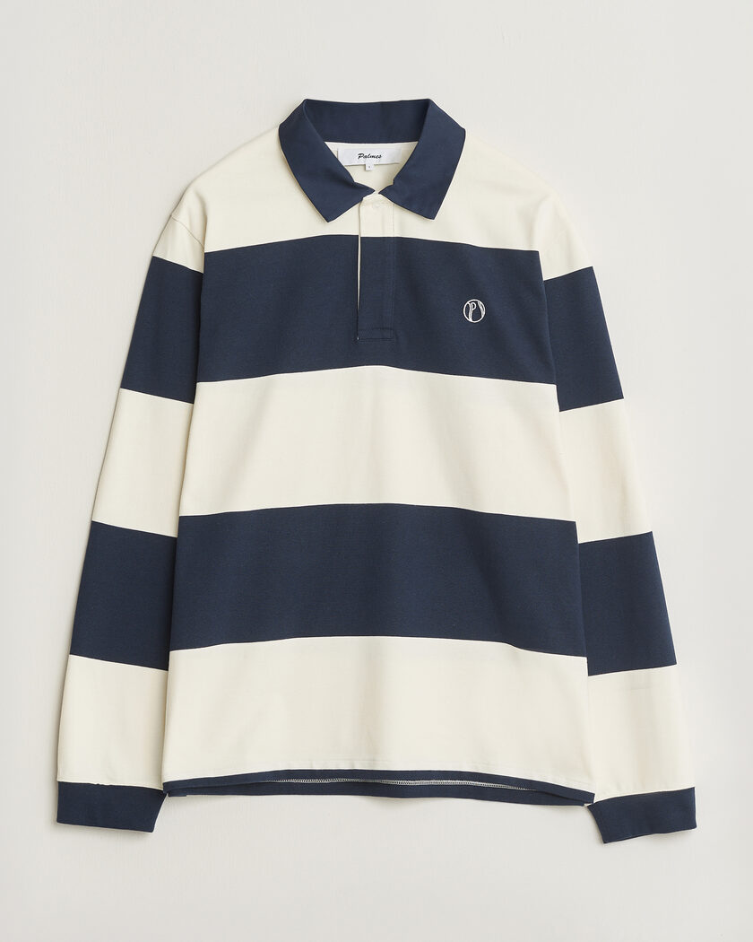 Palmes Ball Rugby Shirt Navy Stripe – Bleu