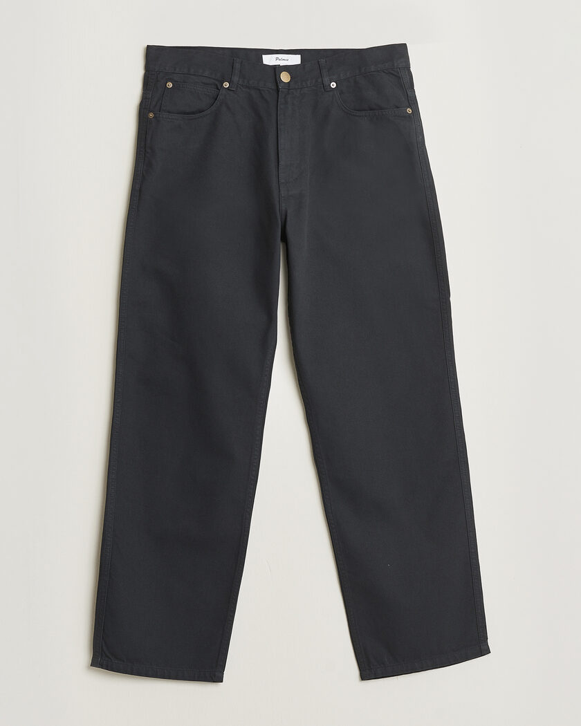 Palmes Coarse Trousers Black – Noir