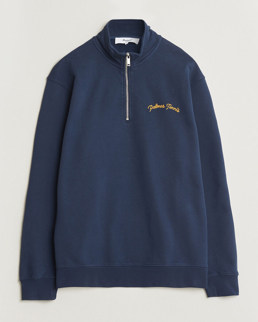 Palmes Western Zip Sweatshirt Navy – Bleu