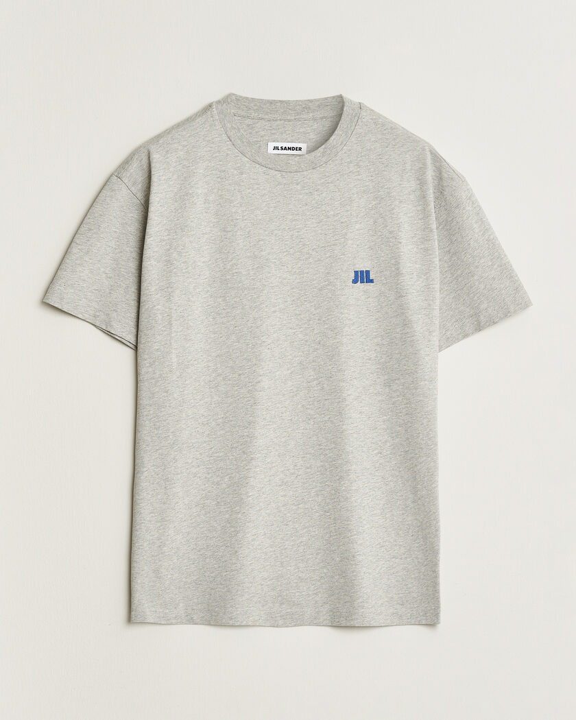 Jil Sander Short Sleeve Jil Logo T-Shirt Light Grey – Gris