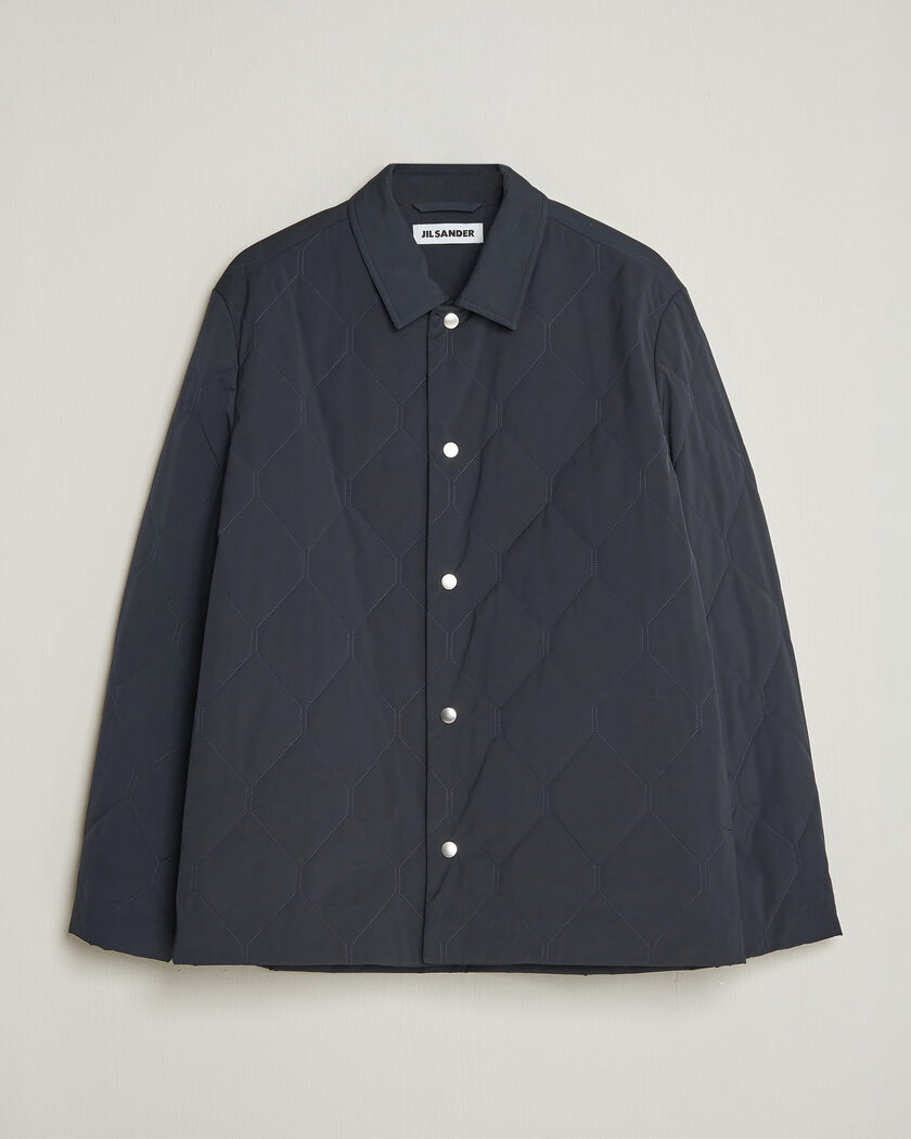 Jil Sander Quilted Down Jacket Navy – Bleu
