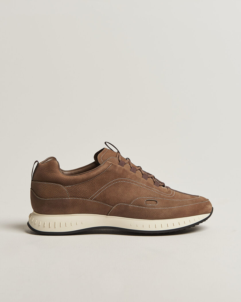 John Lobb Stream Running Sneakers Moka Nubuck – Marron