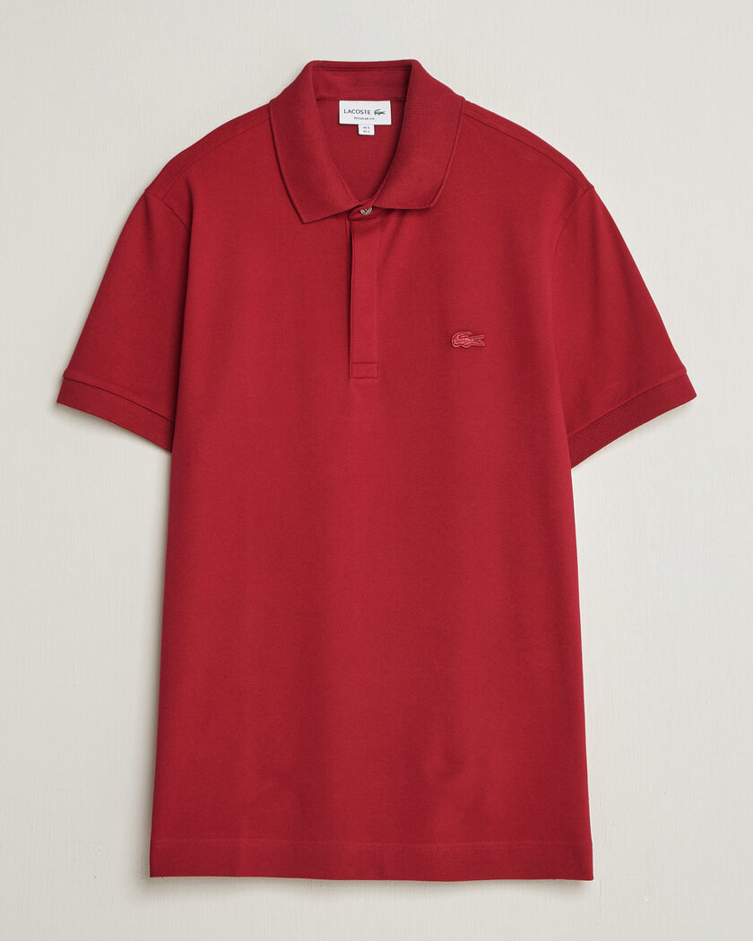 Lacoste Paris Polo Piké Bordeaux – Rouge