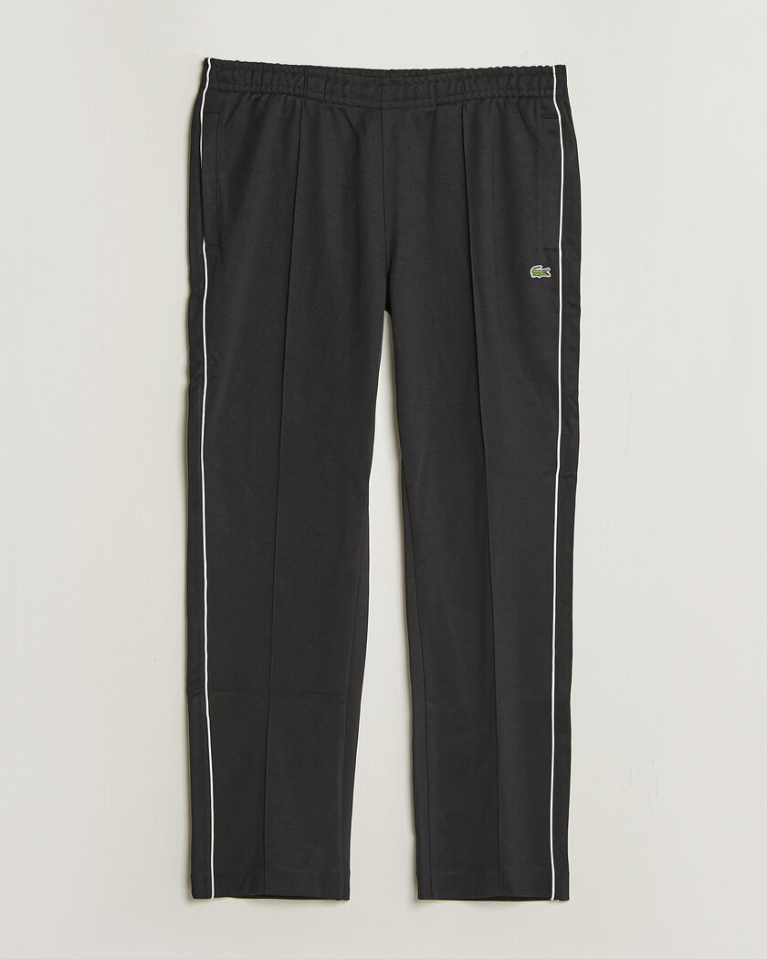Lacoste Piqué Track Pants Black – Noir