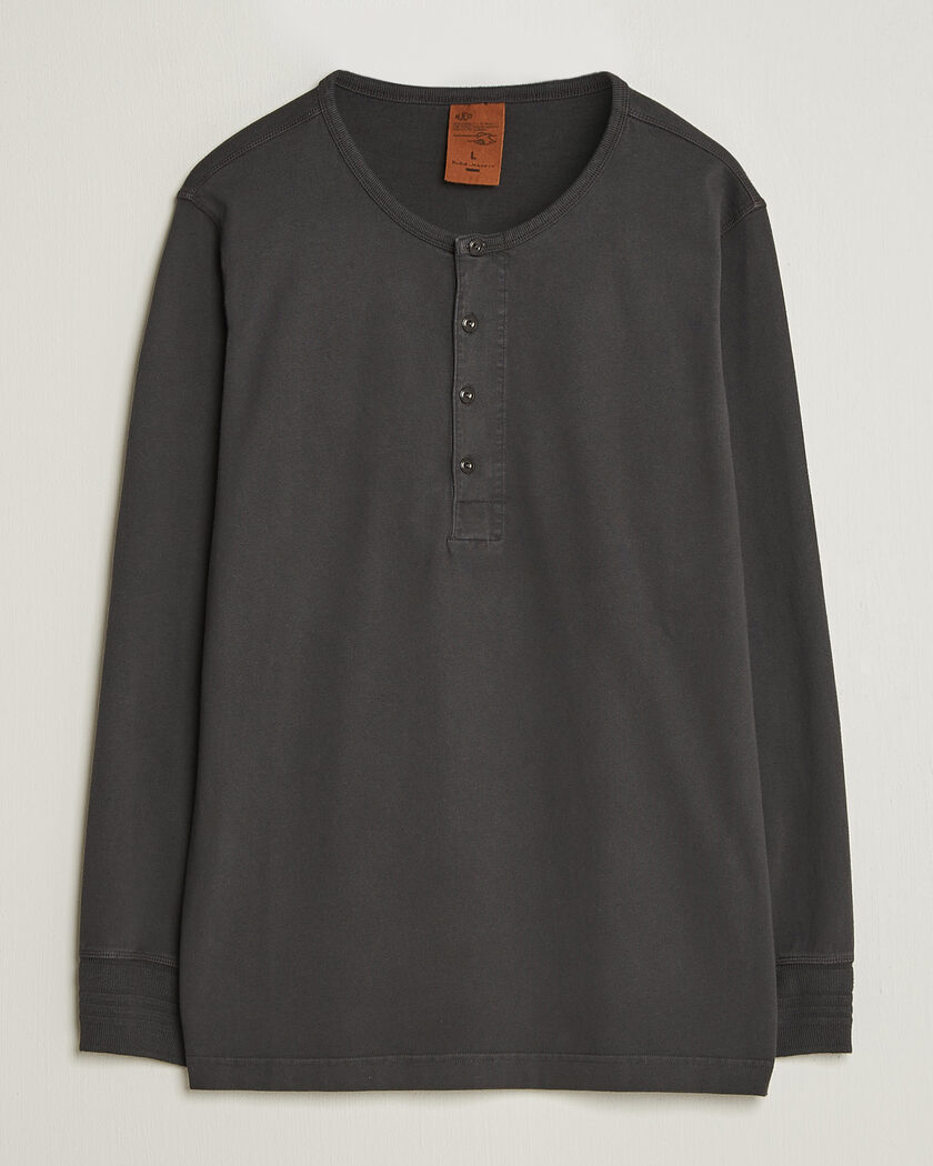 Nudie Jeans Long Sleeved Henley Antracite – Gris