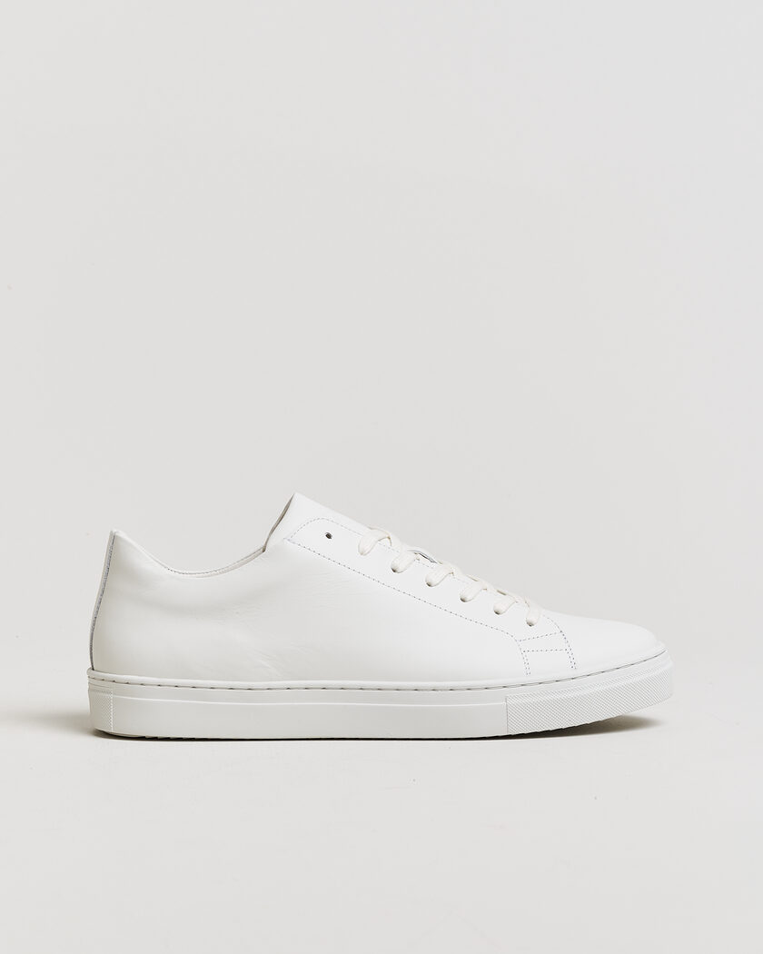 LES DEUX Signature Leather Sneaker White – Blanc