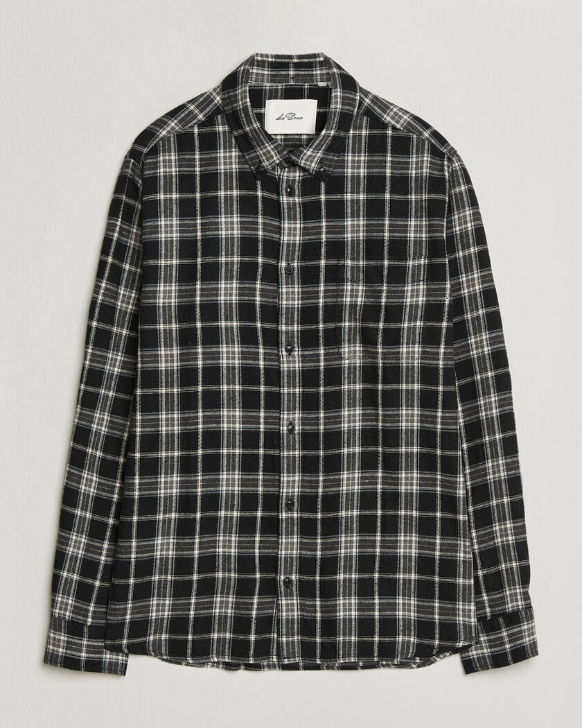 LES DEUX Vintage Check Shirt Black – Noir