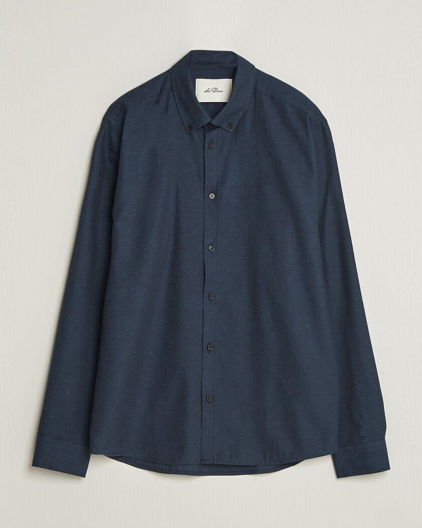 LES DEUX Soft Flannel Shirt Dark Navy – Bleu