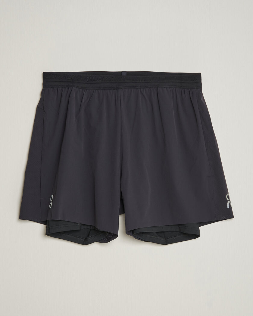 On 5 Inch Performance 2/1 Shorts Black – Noir