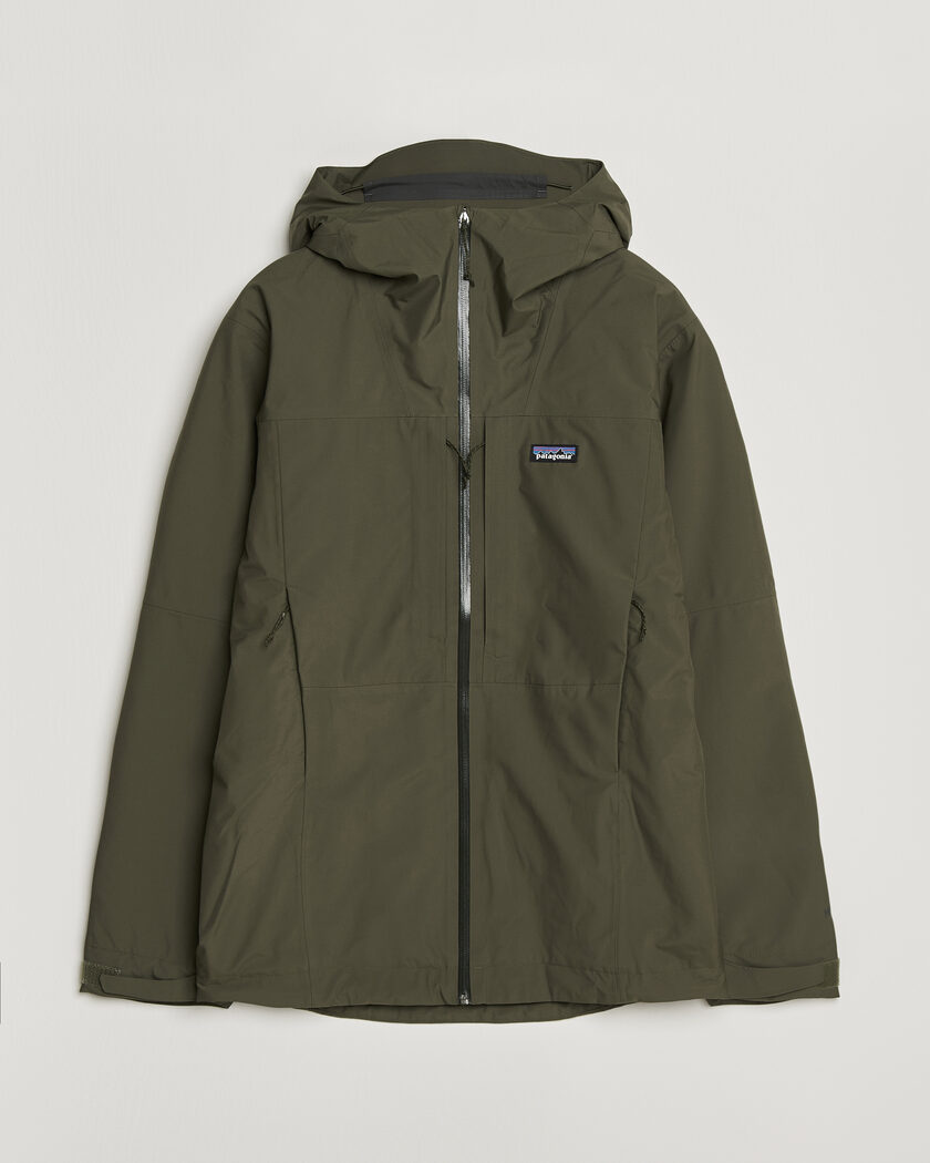 Patagonia Insulated Boulder Fork Rain Jacket Basin Green – Vert