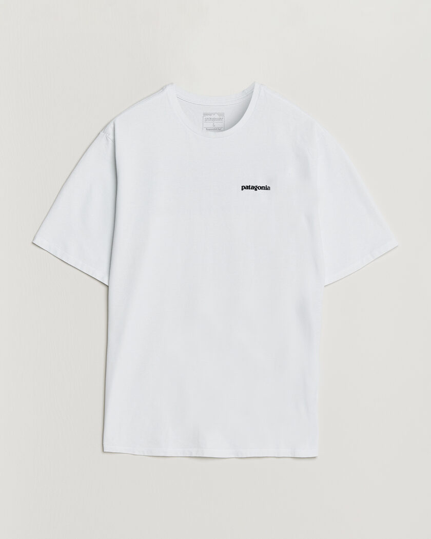 Patagonia P-6 Logo Responsibili T-Shirt Fiber White – Blanc