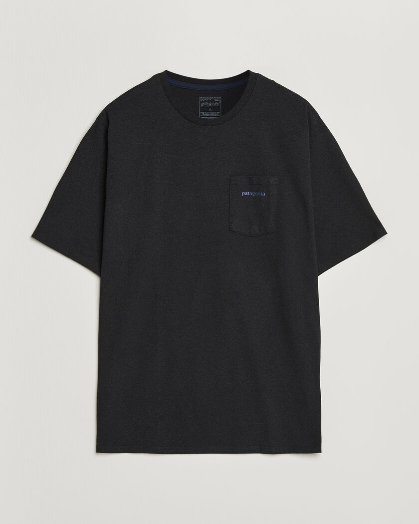Patagonia Boardshort Logo Pocket Responsibili T-Shirt Ink Black – Noir