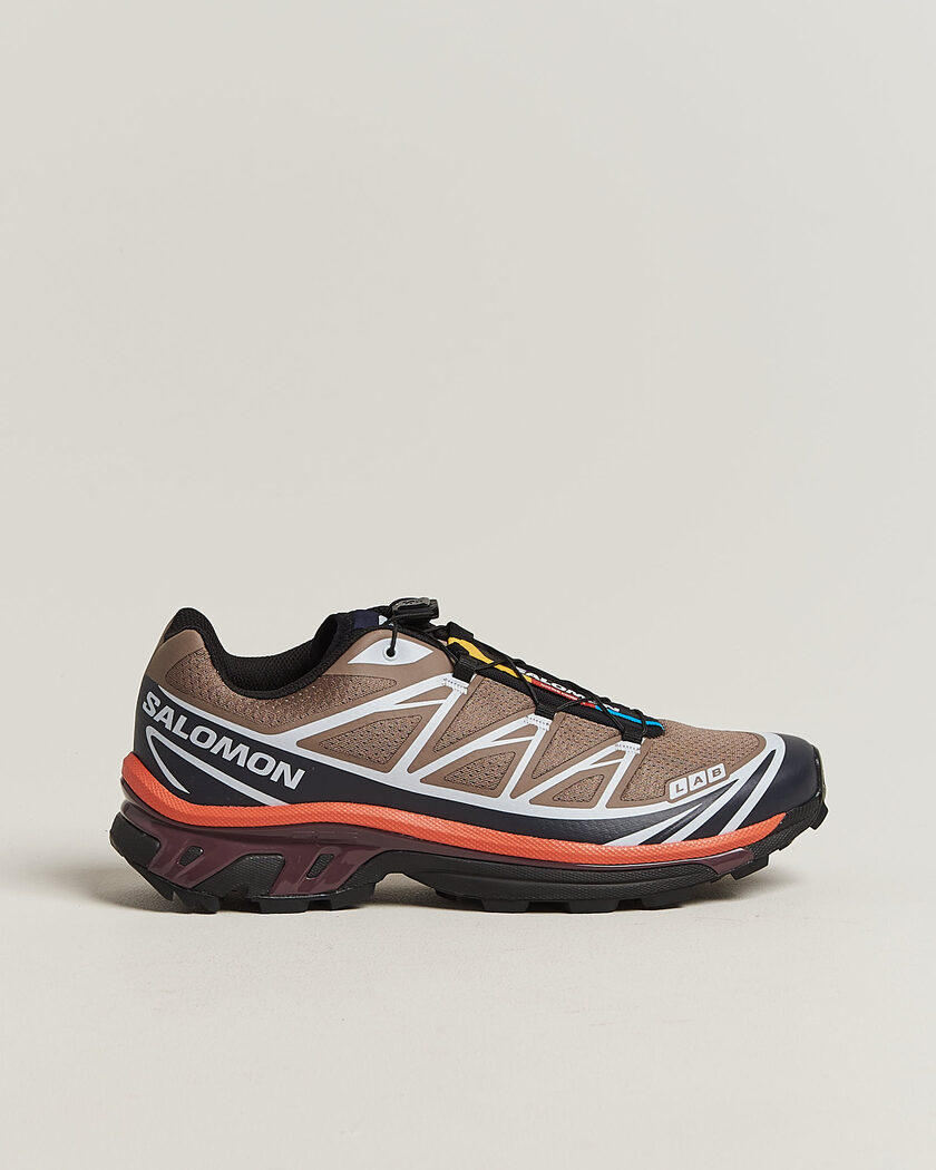 Salomon XT-6 Sneakers Walnut/Maritime Blue – Marron