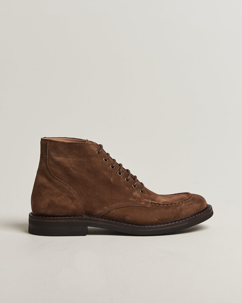 Astorflex Nuvoflex Dainite Lace Up Boot Dark Khaki Suede – Marron