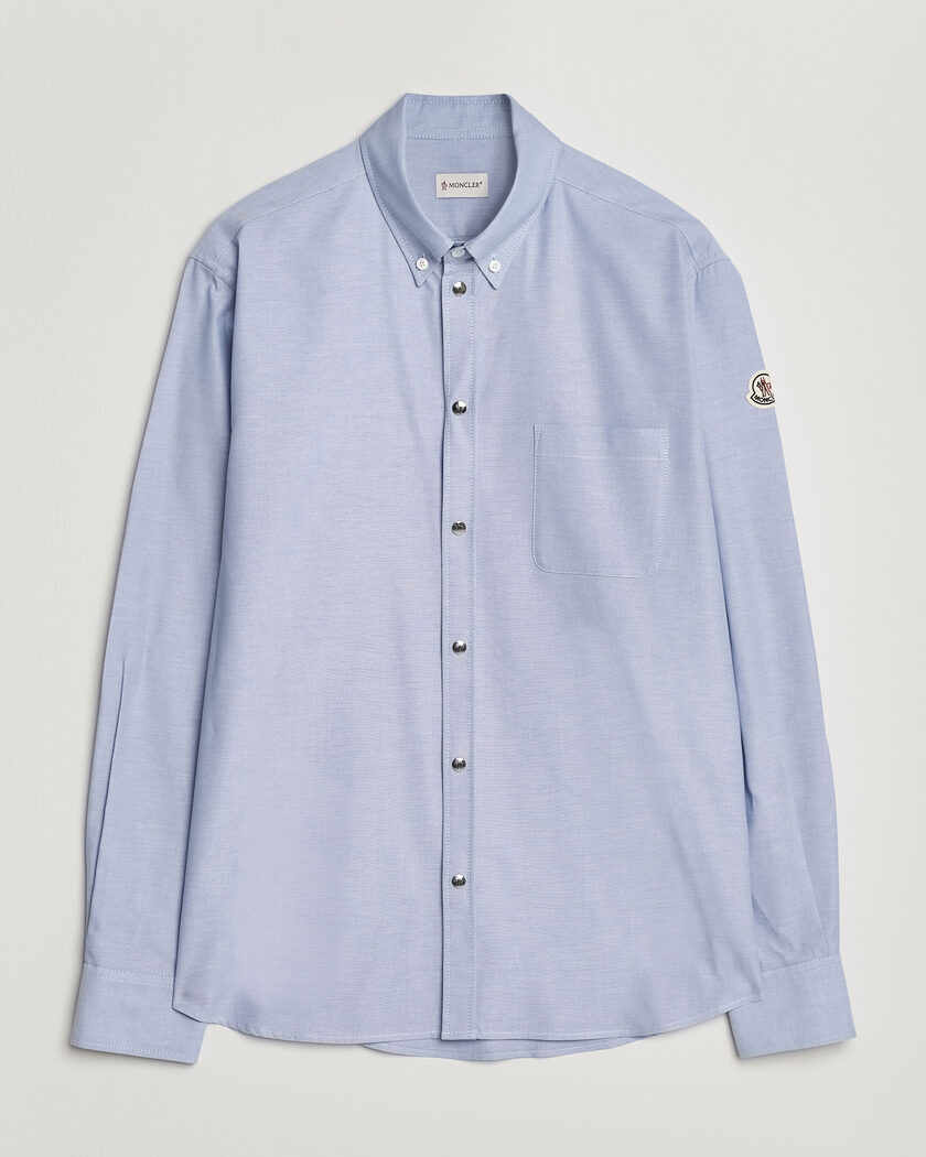 Moncler Popeline Shirt Light Blue – Bleu