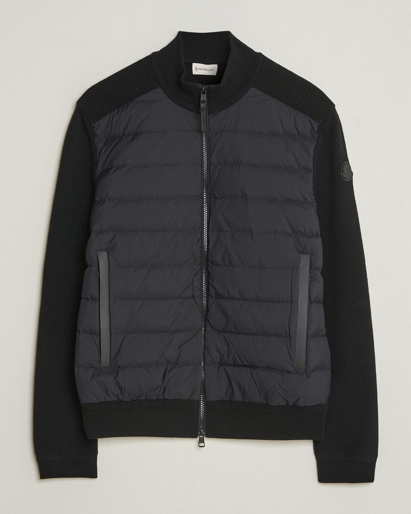 Moncler Wool/Cashmere Hybrid Jacket Black – Noir