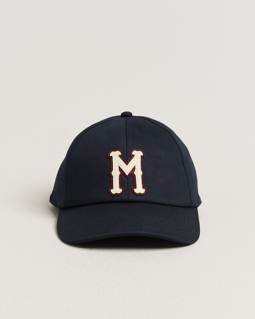 Moncler College Logo Baseball Cap Navy – Bleu