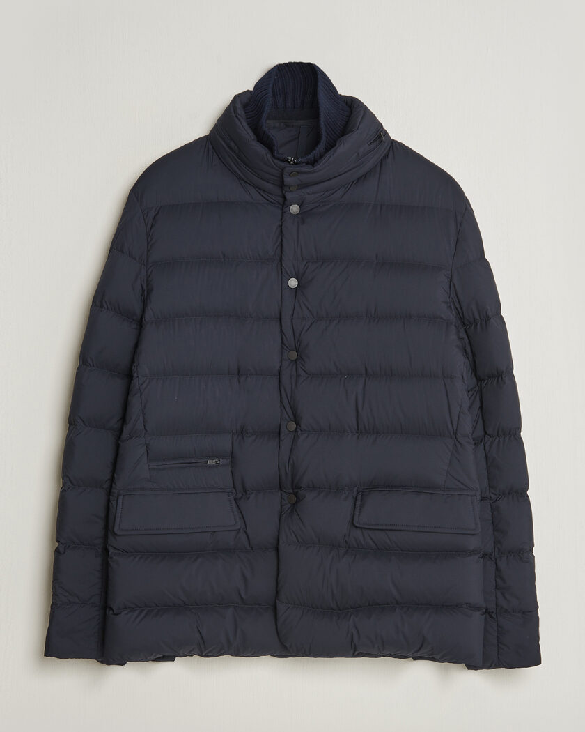 Moncler Elarune Down Blazer Navy – Bleu