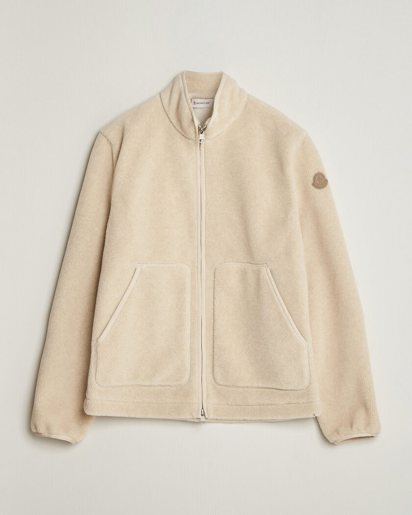  Moncler Full Zip Fleece  Cream – Beige