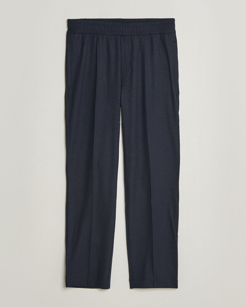 Moncler Flannel Joggers Navy – Bleu
