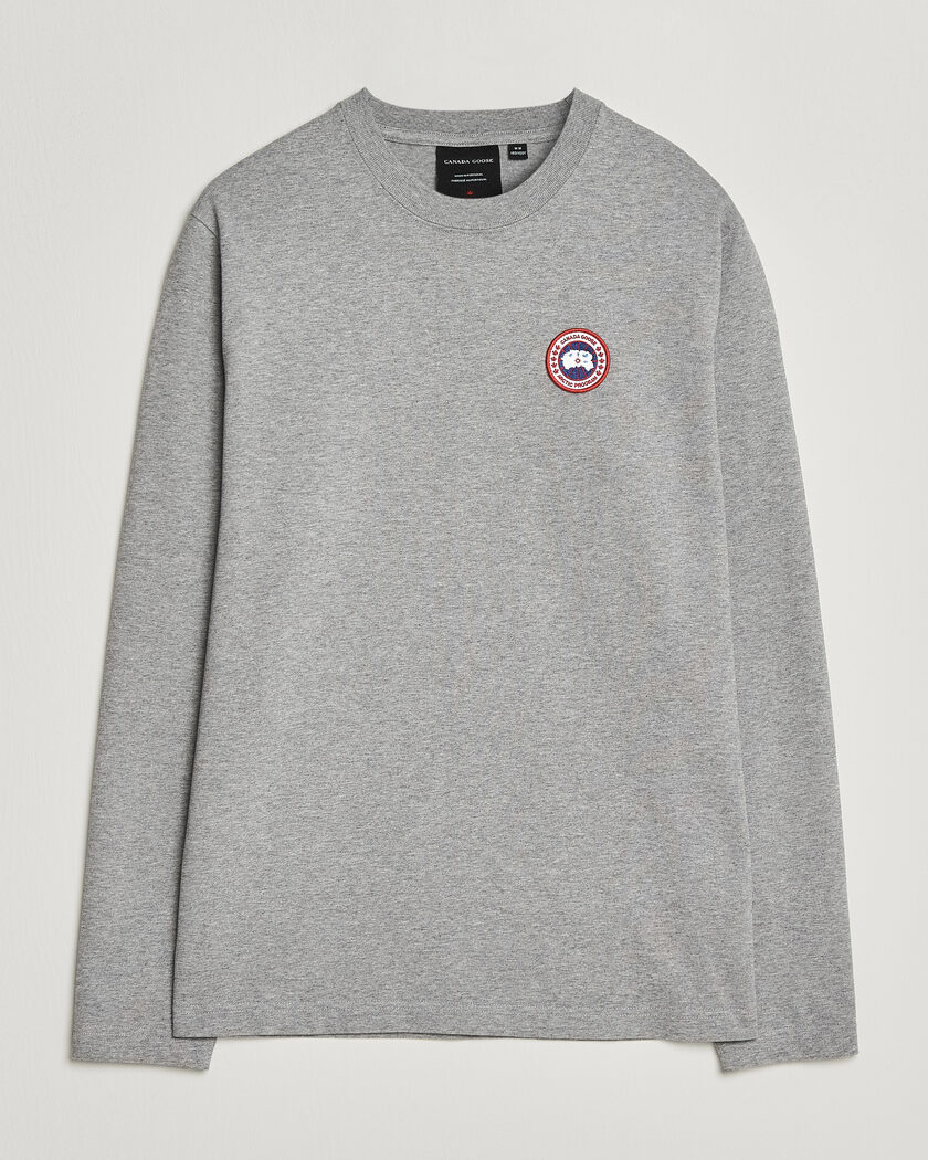 Canada Goose Vantage Long Sleeve T-Shirt Stone Heather – Gris