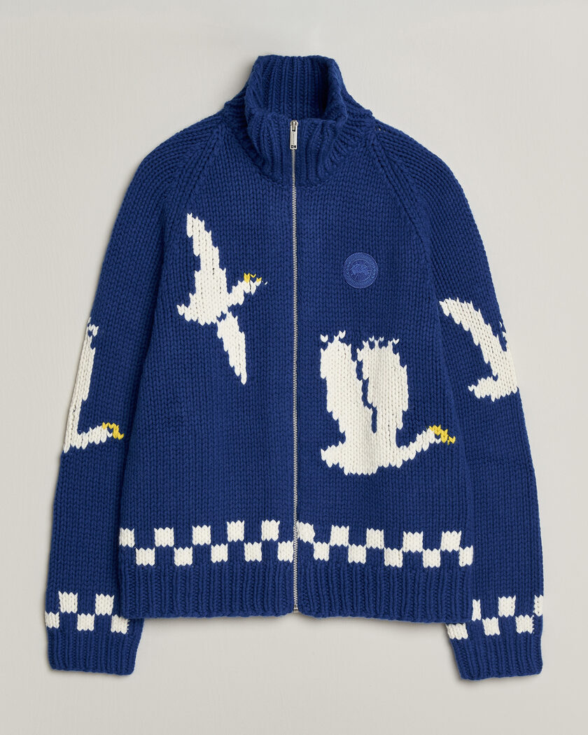 Canada Goose Moisie Knit Jacket Arctic Goose – Bleu