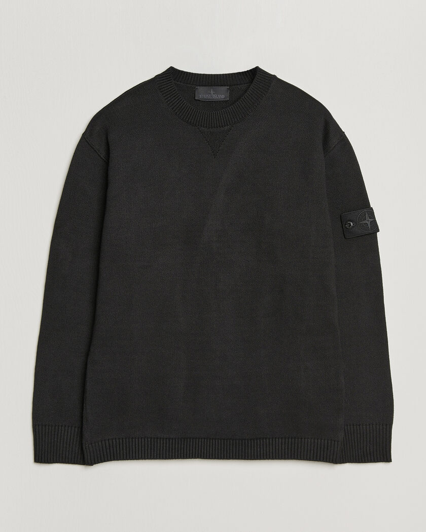 Stone Island Ghost Plush Stitch Winter Cotton Sweat Black – Noir