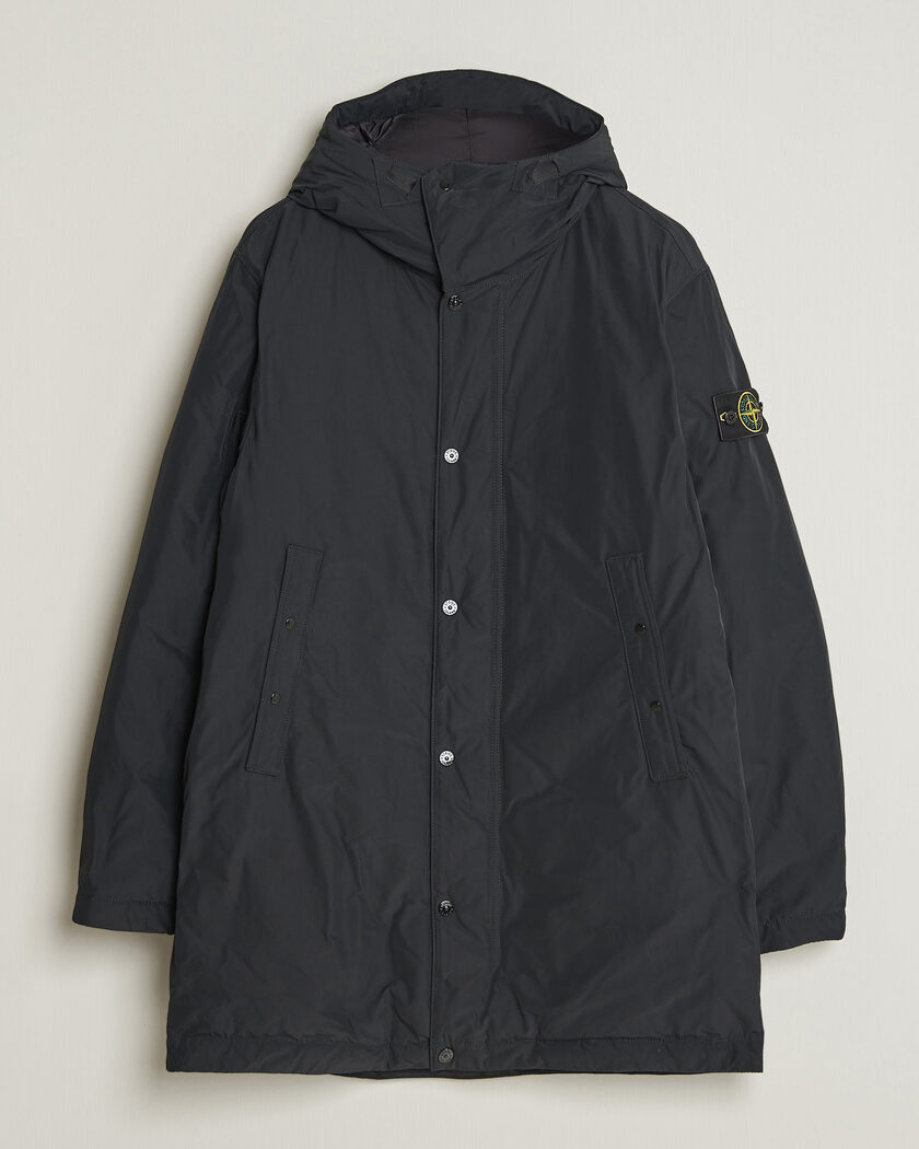 Stone Island Micro Twill Padded Parka Black – Noir