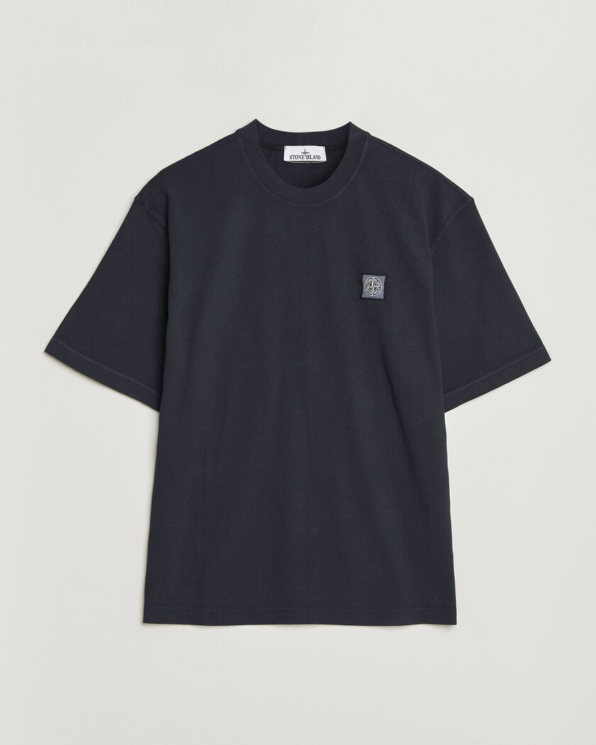  Stone Island Combed Organic Cotton T-Shirt Navy Blue – Bleu
