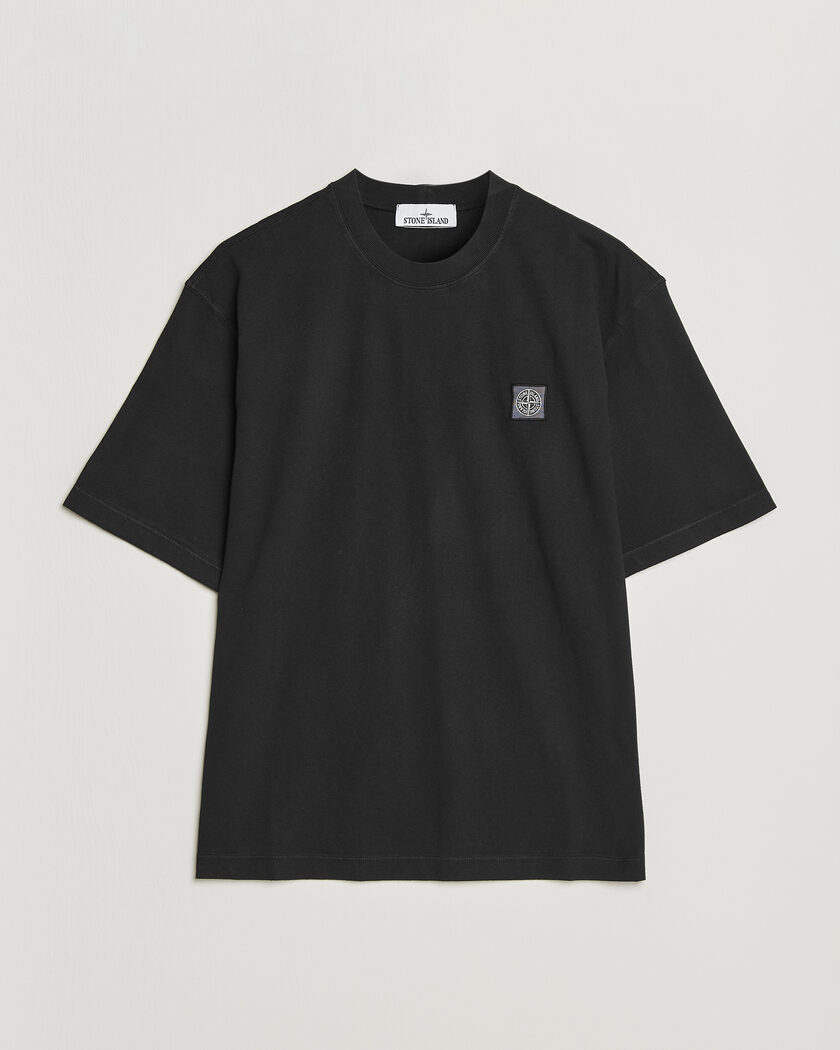 Stone Island Combed Organic Cotton T-Shirt Black – Noir