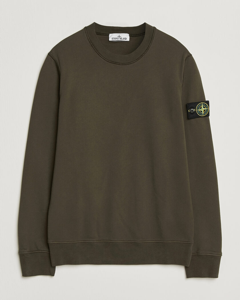  Stone Island Garment Dyed Fleece Sweatshirt Coal Grey – Gris